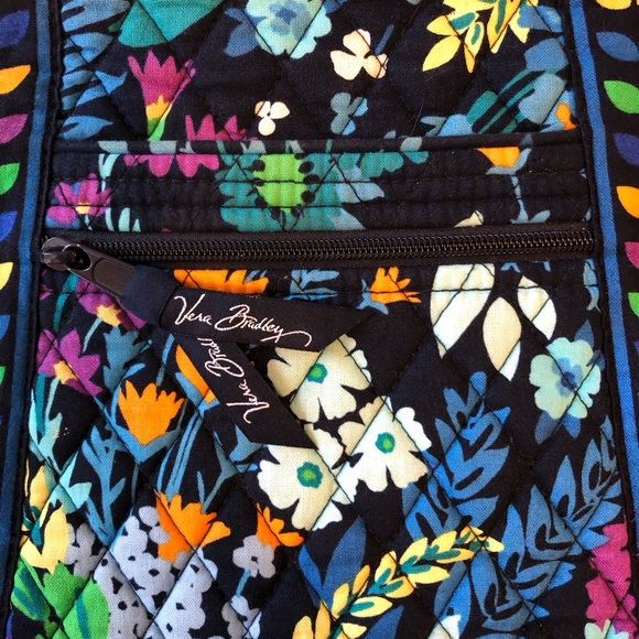 VERA BRADLEY HIPSTER CROSSBODY BAG BLUE EXCELLENT PRELOVED - Picture 5 of 11